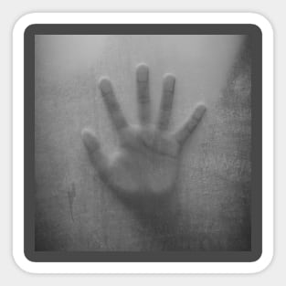 Halloween Horror Hand In The Mist Sticker